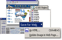 Visual web page layout